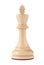 Wooden king isolated on white. Chess piece