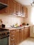 Wooden kitchen cupboards