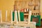 Wooden kitchen toy playset play cooking