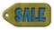 Wooden label, sale tag