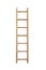 Wooden ladder isolated.