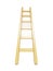 Wooden ladder near white wall