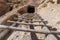 Wooden Ladder up to a Cave