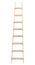 Wooden ladder vertical isolated stepladder