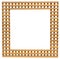 Wooden lattice frame isolated