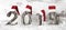 Wooden Letter Building 2019, Red Santa Claus Hat, Snow, Cold Look