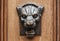 Wooden lion head relief - decorative element