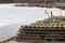 Wooden Lobster Traps on Wharf