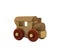 Wooden locomotive toy miniature.