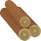 Wooden Logs Vector Clip Art Design