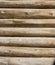 Wooden logs wall