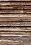 Wooden logs wall
