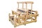 Wooden loom isolated