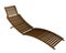 Wooden lounger - 3D render