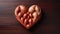 Wooden love heart Valentine\\\'s Day