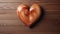 Wooden love heart Valentine\\\'s Day