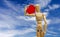 Wooden Mannequin Holding a Big Heart