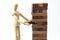 Wooden mannequin human model scale playing game