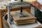 Wooden Manual Printing Press, Retro Object