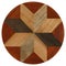 Wooden marquetry can be patterns created from the combination of wood round, wooden floor, parquet, cutting board