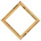 Wooden marquetry square pine walnut frame, wooden frame made of a combination of different woods