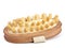 Wooden massage brush isolated