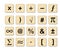 Wooden Math Symbols