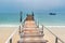 Wooden mooring at the beach of the Koh Samed, Thailand