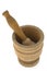 Wooden mortar