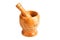 Wooden mortar for pounding spices