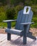 Wooden Muskoka chair gray blue