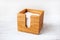 Wooden napkin box