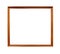 Wooden narrow brown picture frame cutout