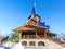 Wooden orthodox temple of the Icon of the Holy Mother of Tenderness in Samara, Russia