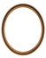 Wooden oval frame