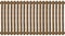 Wooden paling fence