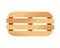 Wooden pallet. Platform for freight transportation. Cargo logistics and distribution. Cartoon wood pallet vector icon