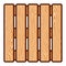 Wooden pallet vector illustration isolated