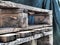 Wooden pallets, wood texture background, treated wood, close-up photo, industrial pallet, agrotourism, tech.