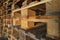 Wooden pallets. wood texture. Pallets stacked in piles