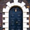 wooden parliament in london old church door and marble antique