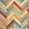 Wooden parquetry background with overlapping designs in soft, muted colors (tiled)