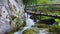 Wooden path in Plitvice National Park, Croatia in Europe