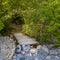 Wooden path at Rock Canyon in Provo, Utah