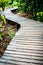 Wooden pathway.