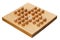 Wooden peg solitaire board or brainvita