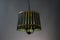 Wooden Pendant light lamp illuminated, Elegant Chandelier illuminated