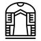 Wooden pergola icon outline vector. House pavilion