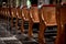 Wooden pews