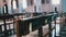 Wooden Pews Inside Catholic Cathedral, Benches for Prayers, Church Interior